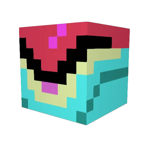 tariqari Minecraft avatar head, 3D render