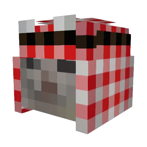 tark_i Minecraft avatar head, 3D render