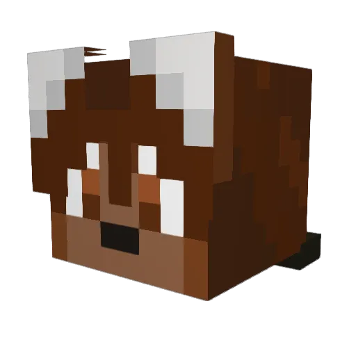 tarmangon Minecraft avatar head, 3D render