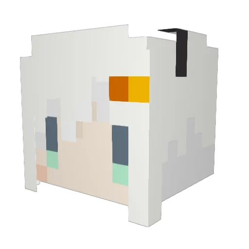 tarnisheder Minecraft avatar head, 3D render