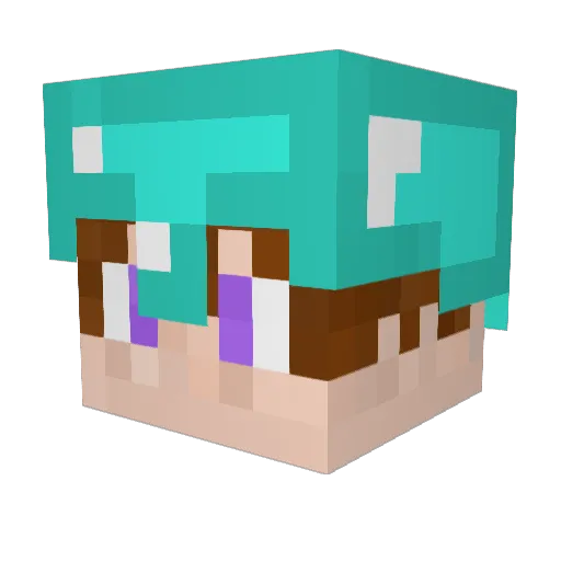 taro0002 Minecraft avatar head, 3D render