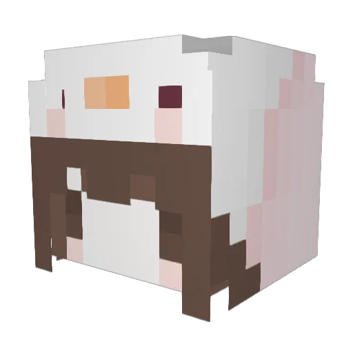 taro0901 Minecraft avatar head, 3D render