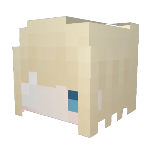 taro72490201 Minecraft avatar head, 3D render
