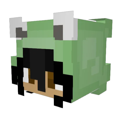 taro_teaa Minecraft avatar head, 3D render
