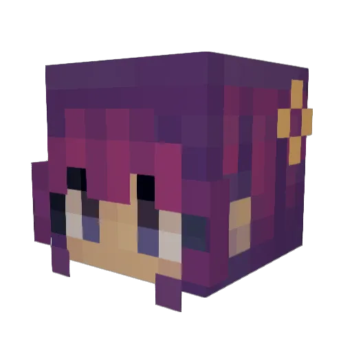 tarobunnz Minecraft avatar head, 3D render