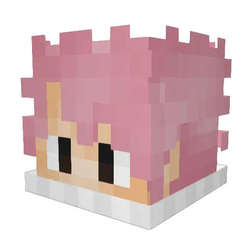 tarokawaii Minecraft avatar head, 3D render