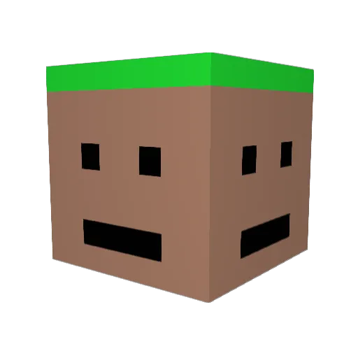 tarotaroEX Minecraft avatar head, 3D render