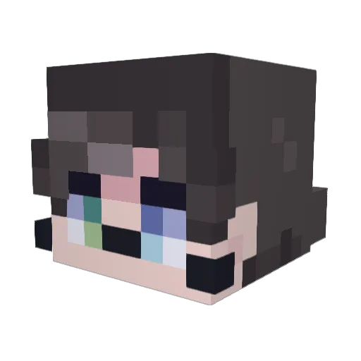 tarotyandao Minecraft avatar head, 3D render