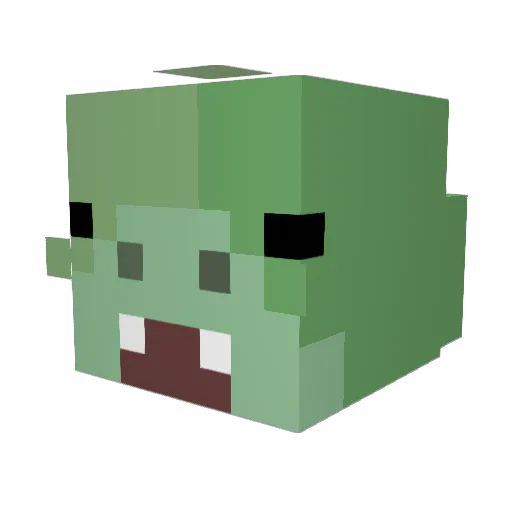 tartanMC Minecraft avatar head, 3D render