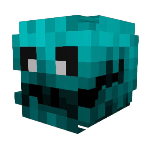 tarteckpro Minecraft avatar head, 3D render