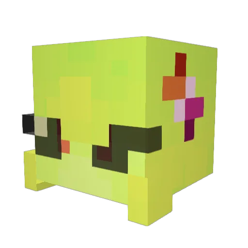 tartinac Minecraft avatar head, 3D render