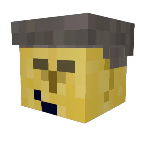 tartxx Minecraft avatar head, 3D render