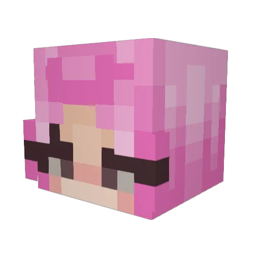 tarty06 Minecraft avatar head, 3D render