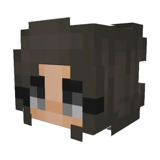 tarvgar Minecraft avatar head, 3D render