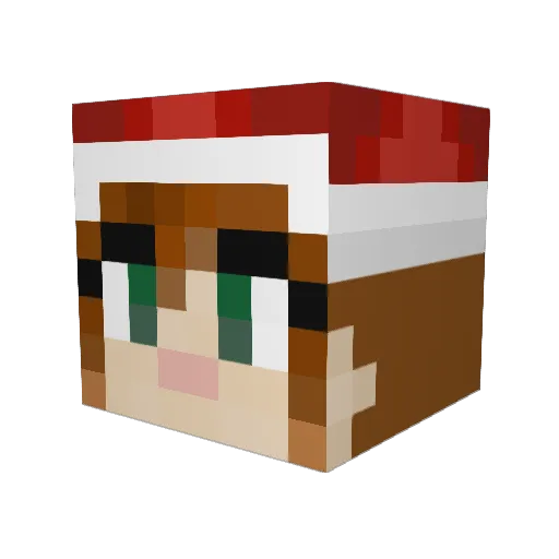 tasella Minecraft avatar head, 3D render