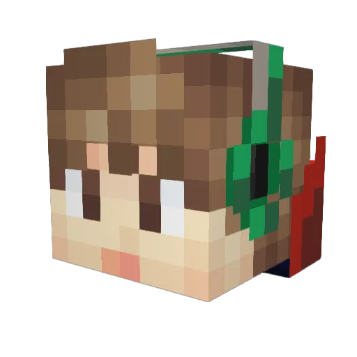 tasgdev Minecraft avatar head, 3D render