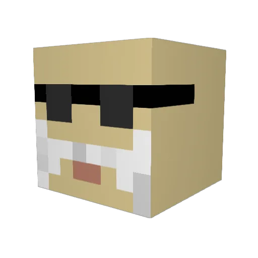 tashadog2005 Minecraft avatar head, 3D render