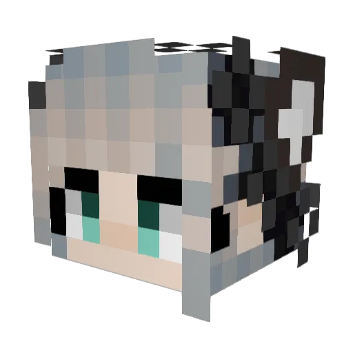 tasia11 Minecraft avatar head, 3D render
