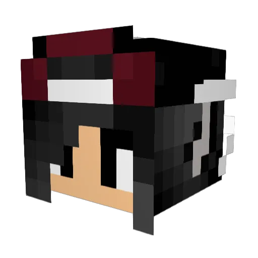 tasnicole Minecraft avatar head, 3D render