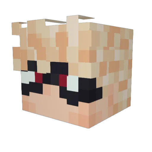 taso156 Minecraft avatar head, 3D render
