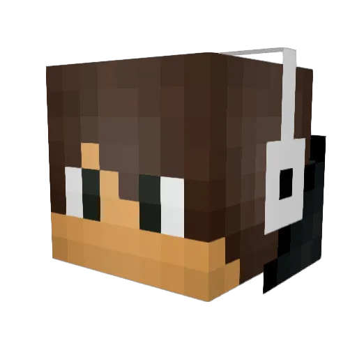 tasosgav Minecraft avatar head, 3D render