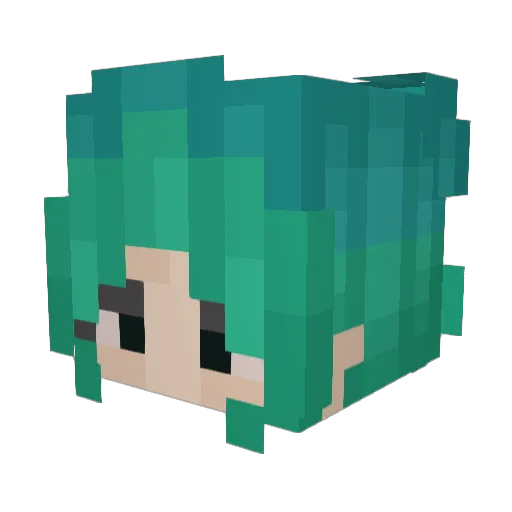 tassets Minecraft avatar head, 3D render