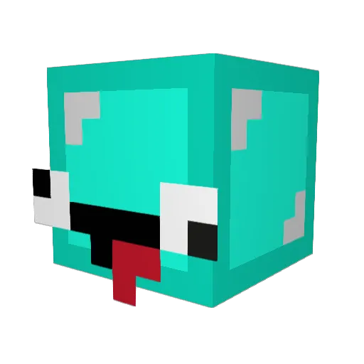 tasteassB Minecraft avatar head, 3D render