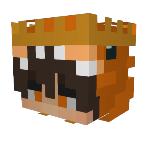 tastiqaa11YT Minecraft avatar head, 3D render