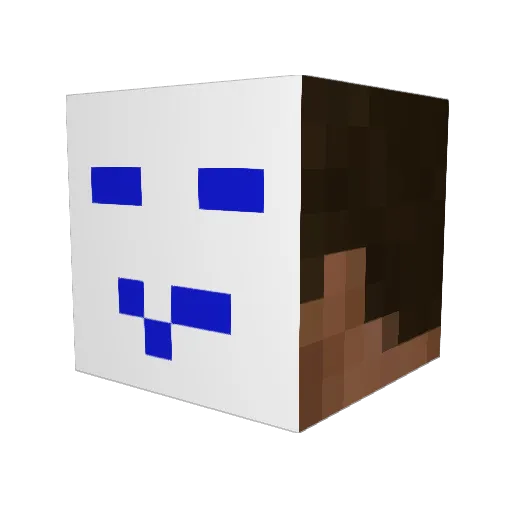 tasuken Minecraft avatar head, 3D render
