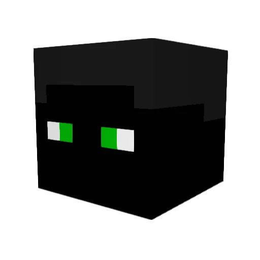 tatV2 Minecraft avatar head, 3D render