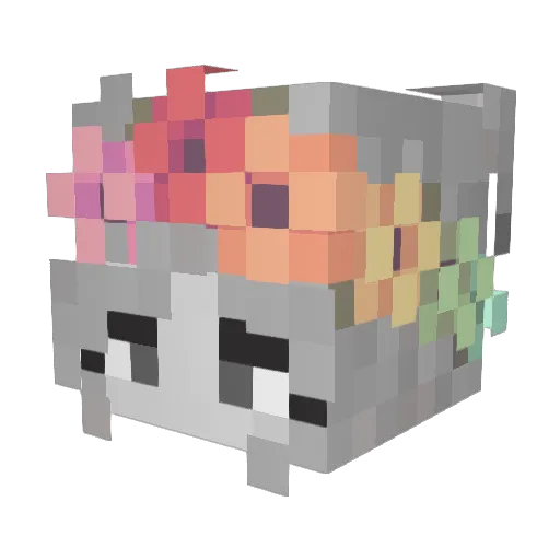 tata_0359 Minecraft avatar head, 3D render