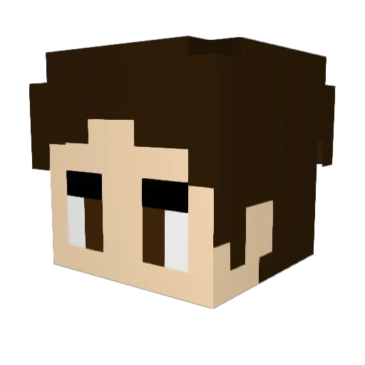 tatakki_10 Minecraft avatar head, 3D render