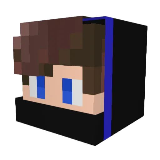 tatarmongol Minecraft avatar head, 3D render
