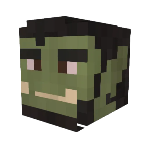 tatay156 Minecraft avatar head, 3D render