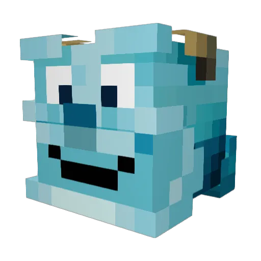 tateXD Minecraft avatar head, 3D render