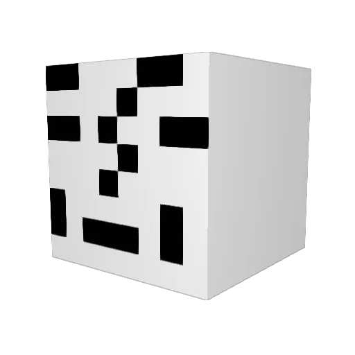 tatemi Minecraft avatar head, 3D render