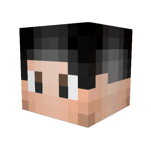 tater2k3 Minecraft avatar head, 3D render