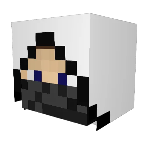 tatermania Minecraft avatar head, 3D render