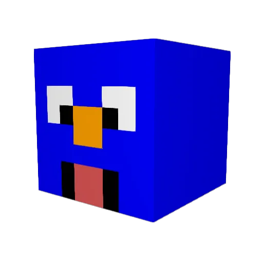 tatertot22 Minecraft avatar head, 3D render
