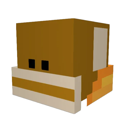 tatertots78 Minecraft avatar head, 3D render