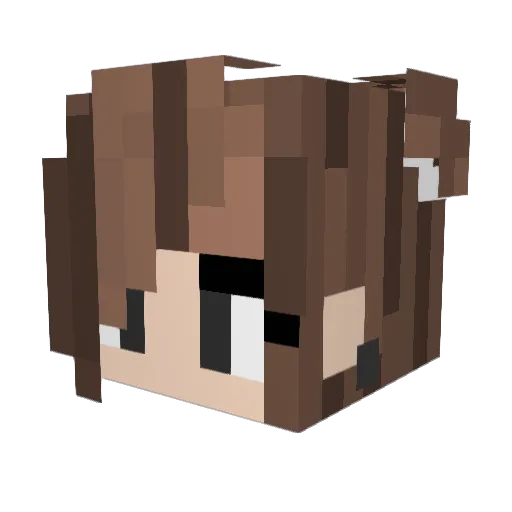 tati_28 Minecraft avatar head, 3D render