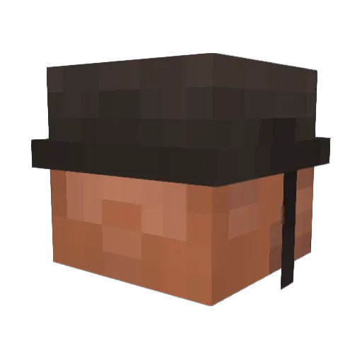 taticalpackage Minecraft avatar head, 3D render