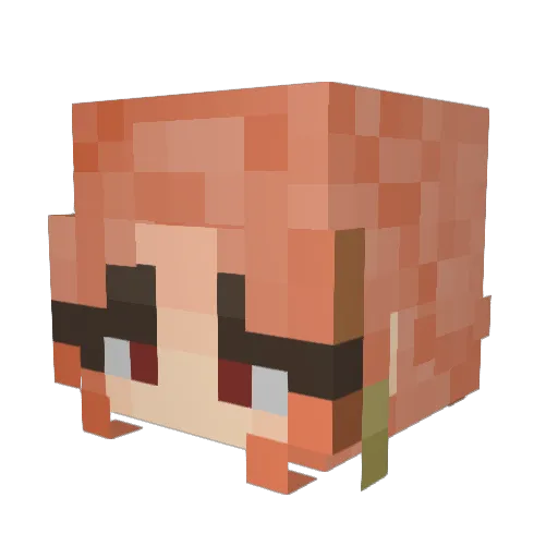 tatilmaoo Minecraft avatar head, 3D render