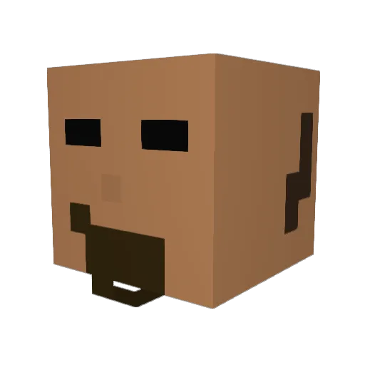 tatlas4 Minecraft avatar head, 3D render