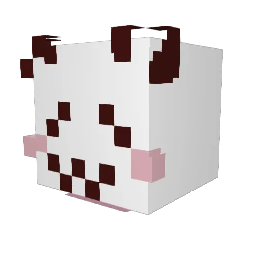 tatoany Minecraft avatar head, 3D render
