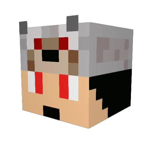 tatontan Minecraft avatar head, 3D render
