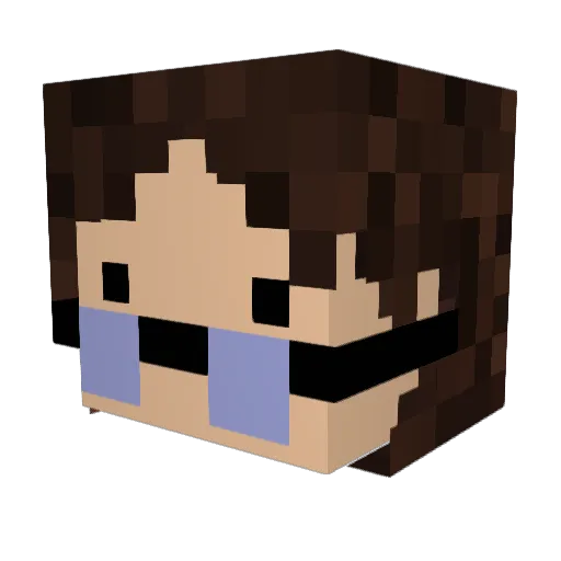 tatoojim Minecraft avatar head, 3D render