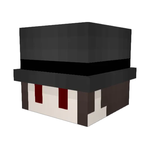 tatsu_mat Minecraft avatar head, 3D render