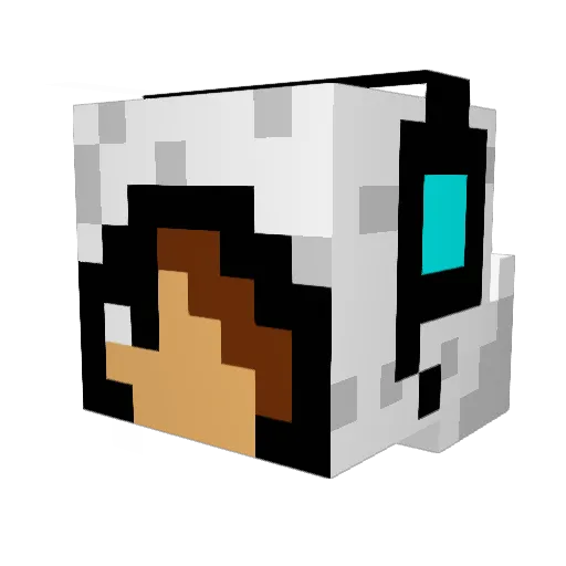 tatsuaki Minecraft avatar head, 3D render