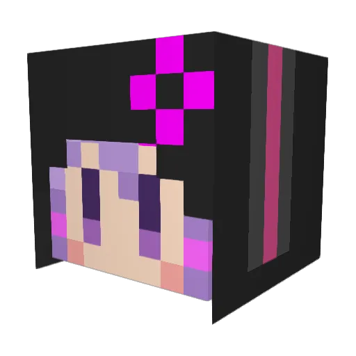 tatsukiss Minecraft avatar head, 3D render